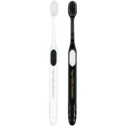 Custom SmileCare™ Adult Assorted Black & White Ultrafine Toothbrushes