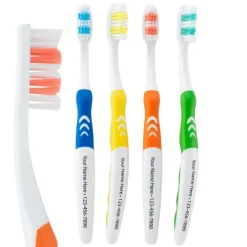 Custom SmileCare™ Adult Ripple Grip Toothbrushes - Case