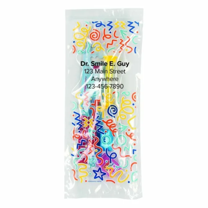 Custom SmileCare™ Youth Celebration Basic Zippered Bag Dental Kits