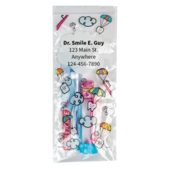 Custom SmileCare™ Youth Dental Paratrooper Basic Zippered Bag Dental Kits