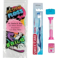 Custom SmileCare™ Youth Graffiti Basic Zippered Bag Dental Kits