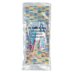Custom SmileCare™ Youth Smile! Premium Zippered Bag Dental Kits