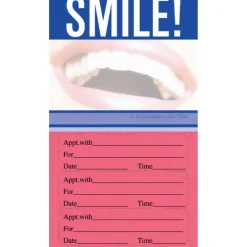 Custom Smile Three Sticker Appointment Cards