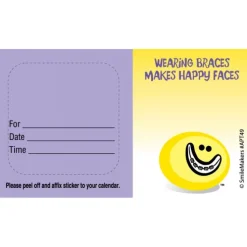 Custom Smiley Guy Braces Appointment Cards