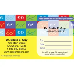 Custom Square Glasses Eyecare Appointment Cards
