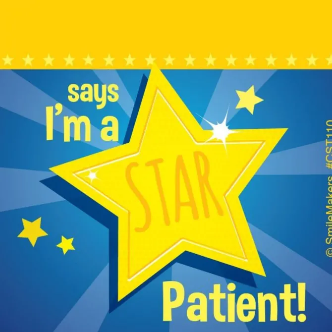 Custom Star Patient Stickers