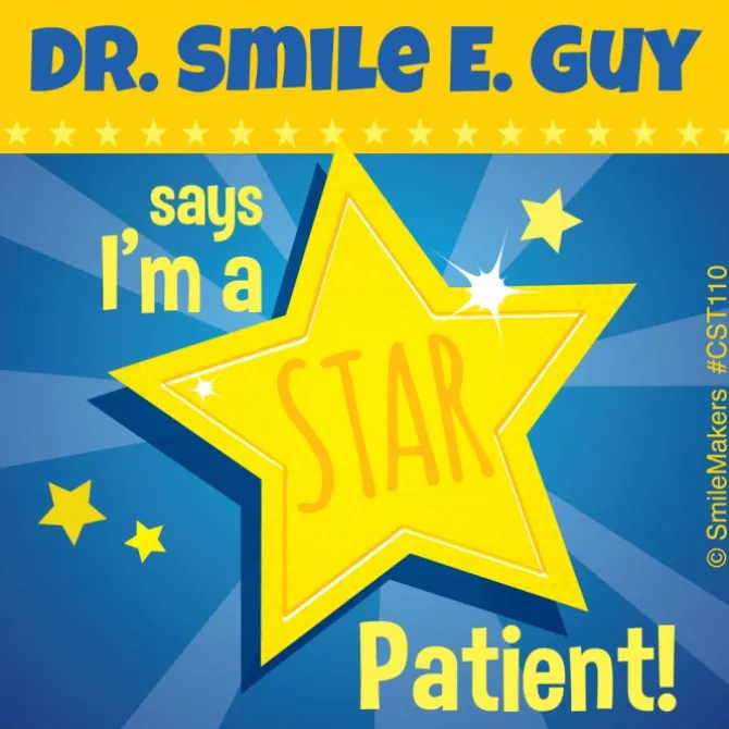 Custom Star Patient Stickers
