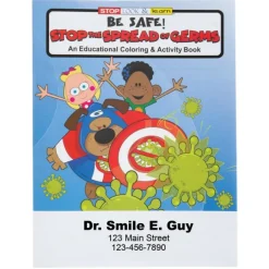 Custom Stop the Spread of Germs Coloring & Activity Books