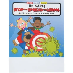 Custom Stop the Spread of Germs Coloring & Activity Books