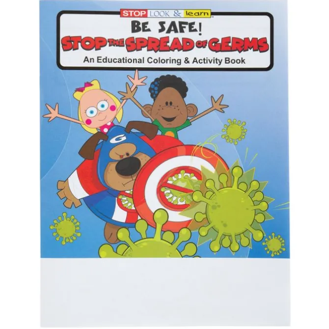 Custom Stop the Spread of Germs Coloring & Activity Books