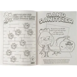 Custom Stop the Spread of Germs Coloring & Activity Books