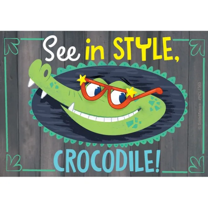 Custom Stylish Crocodile Vision Recall Cards