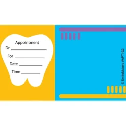 Custom Tooth & Brushes Appointment Cards