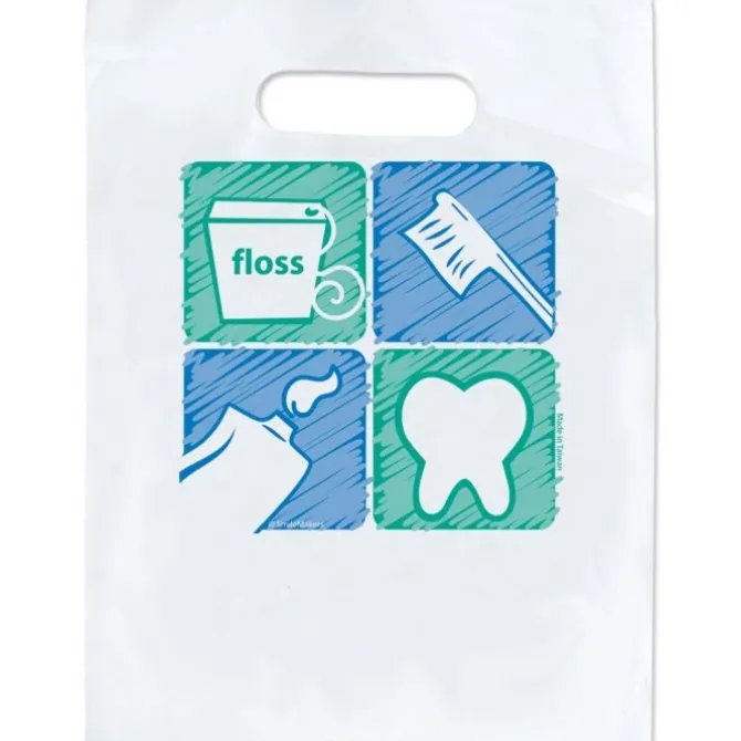 Custom Tooth, Brush, Floss, Paste Bags