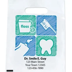 Custom Tooth, Brush, Floss, Paste Bags