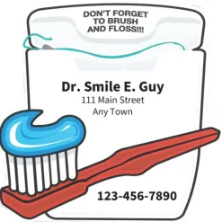 Custom Toothbrush & Floss Shaped Magnets