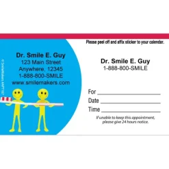 Custom Toothbrush Little Reminder Appointment Cards
