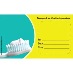 Custom Toothbrush & Paste Appointment Cards