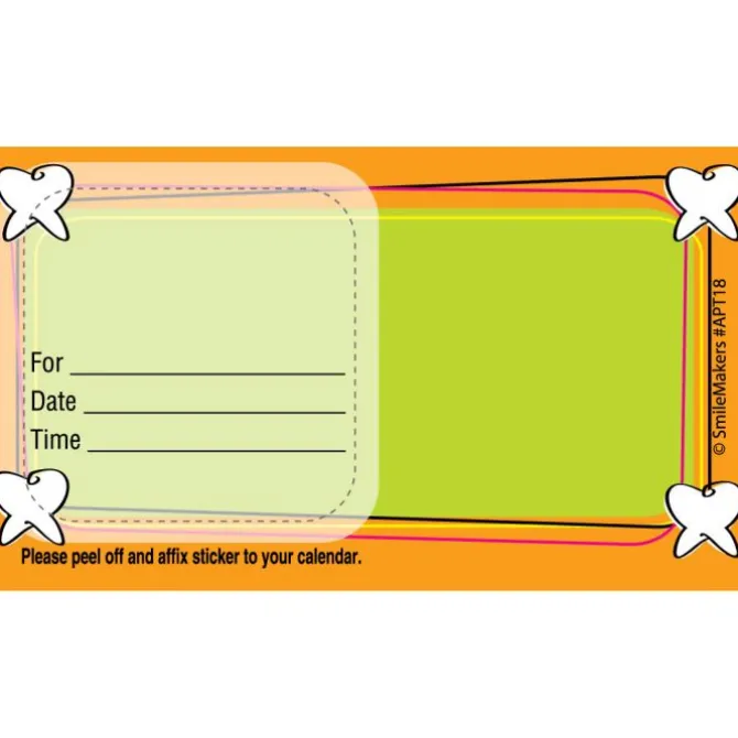 Custom Tooth Frame Appointment Cards