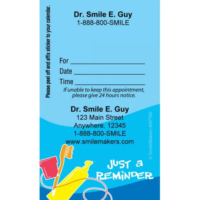 Custom Tooth Tools Appointment Cards