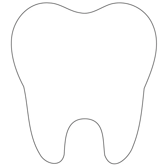 Custom 2 1/2" Tooth Vinyl Decals