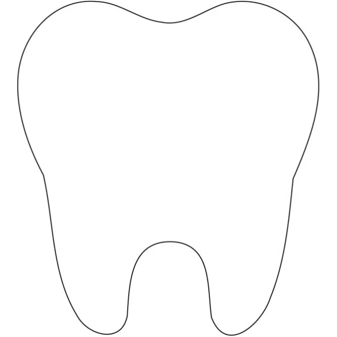 Custom 4" Tooth Vinyl Decals
