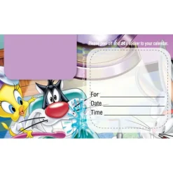Custom Tweety & Sylvester Sticker Appointment Cards