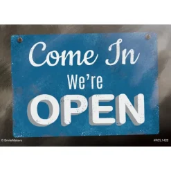 Custom We're Open Recall cards