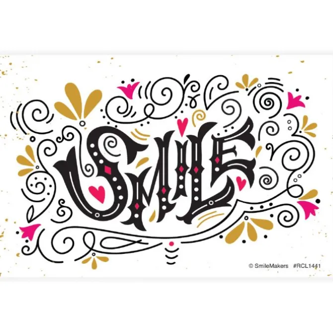 Custom Whimsical Smile Recall Cards