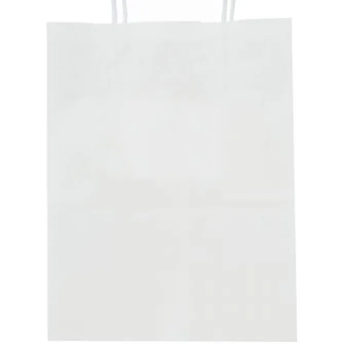 Custom White Paper Bags - Medium