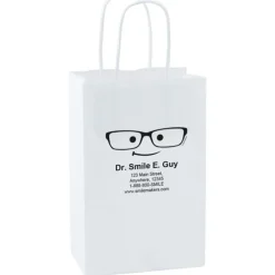 Custom White Paper Bags - Small