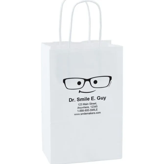 Custom White Paper Bags - Small
