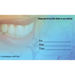 Custom White Smile Appointment Cards