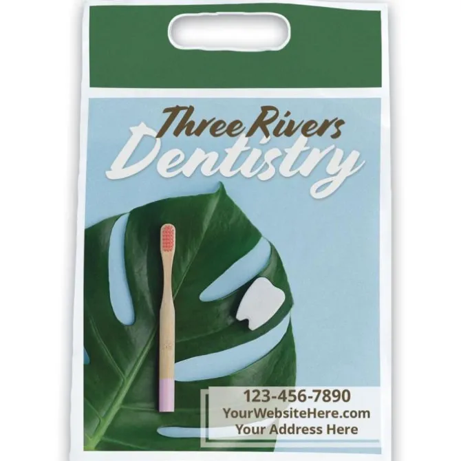 Custom 9" x 13" Full Color Oxo-Biodegradable Die Cut Bags