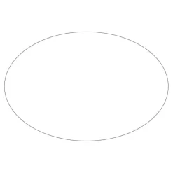 Custom 3" x 4 1/2" Oval Vinyl Decals