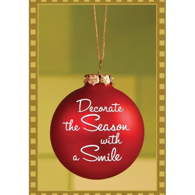 Decorate the Season with a Smile Greeting Cards