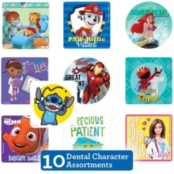 Dental Character Sticker Sampler