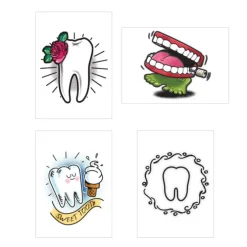 Dental Fun Temporary Tattoos