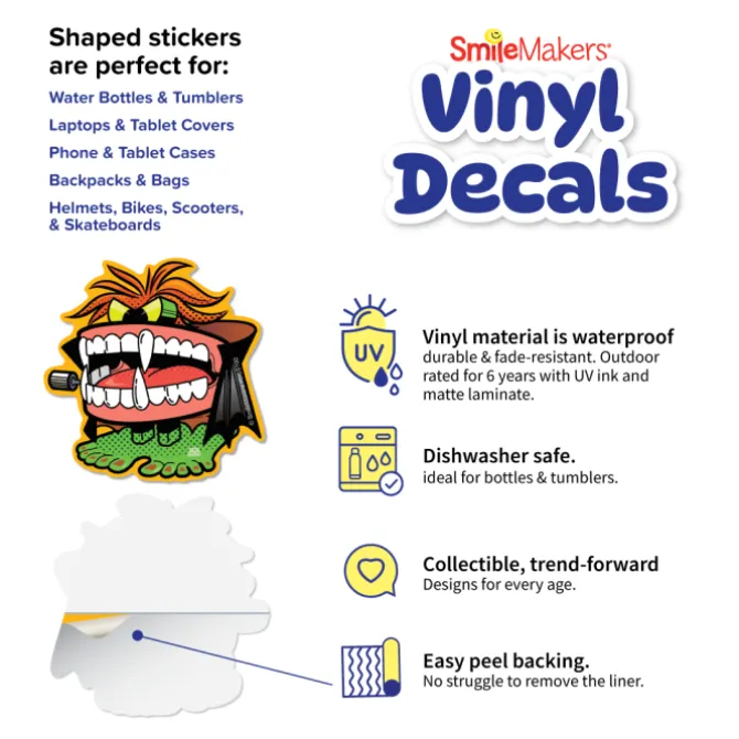 Dental Halloween Vinyl Die Cut Decals