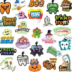 Dental Halloween Vinyl Die Cut Decals