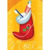 Dental Noel Stocking Greeting Cards