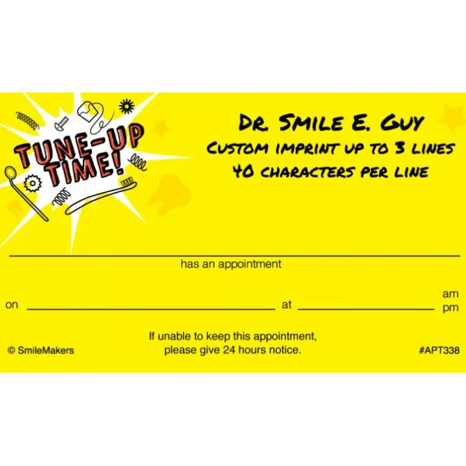 Dental Tune Up Time Appointment Cards