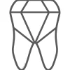 Diamond Tooth Wall Decal