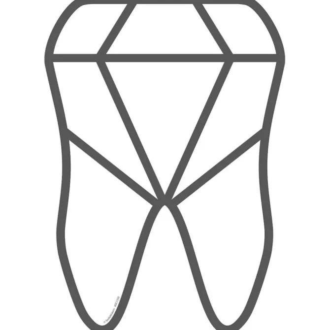 Diamond Tooth Wall Decal