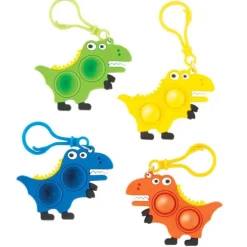 Dino Fidget Popper Backpack Pulls