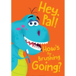 Dino How's the Brushing Recall Cards