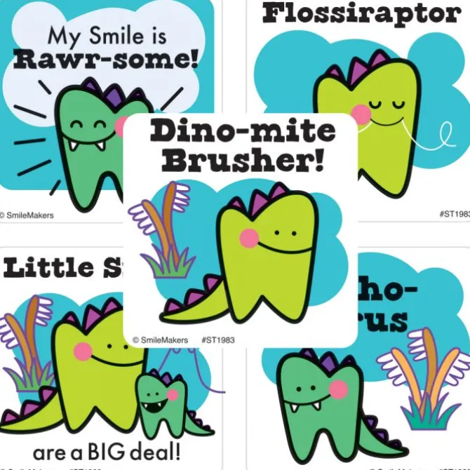 Dino-mite Dental Stickers