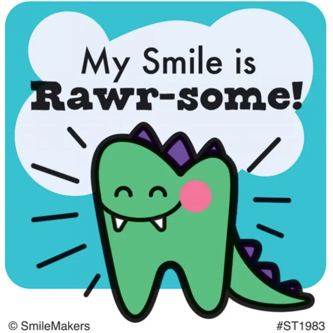 Dino-mite Dental Stickers