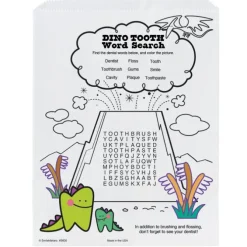 Dinosaur Kids Activity Dental Paper Bags