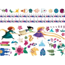 Disney Princesses Growth Chart Wall Decals